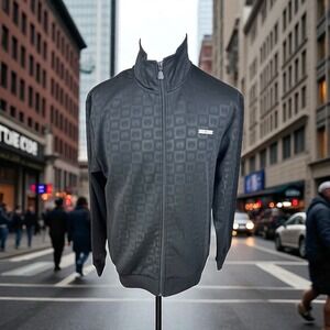 Teddy Fresh NWT Size‎ Large Men's Black Teddy Bear Patterned Track Jacket